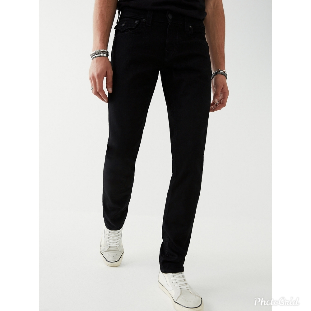 True religion men's Rocco flap relaxed skinny jeans - Picture 4 of 8